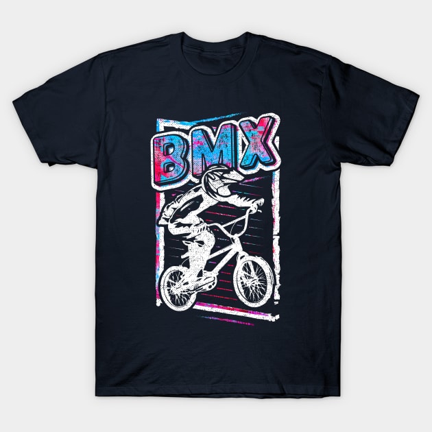 Retro Bmx Apparel - Classic Vintage Bmx Bike T-Shirt by BabyYodaSticker